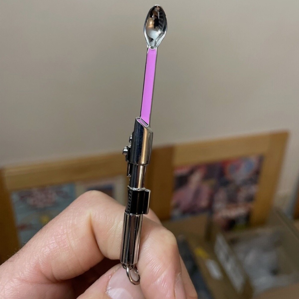 COPY - Mini spoon necklace Star Wars inspired Light Saber small tiny spoon pend…